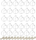 Nuptio 36 Pcs Hanging Tea Light Candle Holders Mini Glass Candle Holder 2.36" Diameter Baubles Globe Garden Ornament, Tealight Holders for Christmas Halloween Wedding Party Decorations for Reception