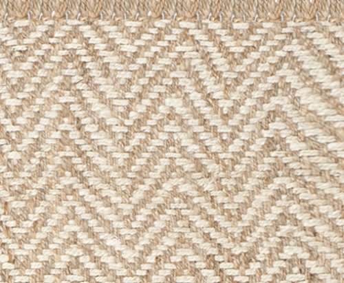 SAFAVIEH Natural Fiber Collection Area Rug - 9' x 12', Bleach & Natural, Handmade Chevron Fringe Jute, Ideal for High Traffic Areas in Living Room, Bedroom (NF458A) - size: 9' x 12' (Rectangular)