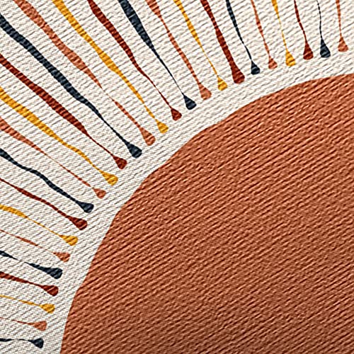 JAWO Bohemian Sun Vertical Tapestry, Vintage Abstract Rainbow Aesthetic Tapestry Wall Hanging for Bedroom, Red Retro 70s Mid Century Modern Decor Art Tapestries Poster Blanket College Dorm (30"X40") - color: Sun-2, size: 40"L x 30"W