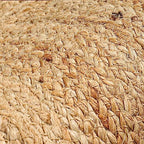 Savi Home Hand Woven Jute Braided Rug, 6' Round - Natural, Reversible Area Rugs for Living Room, Farmhouse, Kitchen, Handcrafted 6 Feet Round Area Rugs - Natural - color: Natural, size: 6' (Round)
