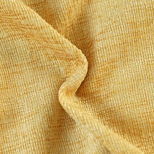 CaliTime Throw Pillow Covers Decorative 16 X 16 Inches Pack of 2 Cozy Soft Chenille Cushion Cases for Couch Sofa Bed Living Room Home Gold - color: Gold, size: 16" x 16" (Pack of 2)