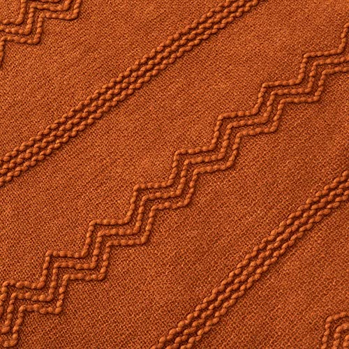 BATTILO HOME Fall Decor Caramel Throw Blanket for Couch, Rust Orange Throw Blanket for Bed, Decorative Fall Throw for Sofa, 50"x60" - color: Caramel, size: 50 x 60 in.
