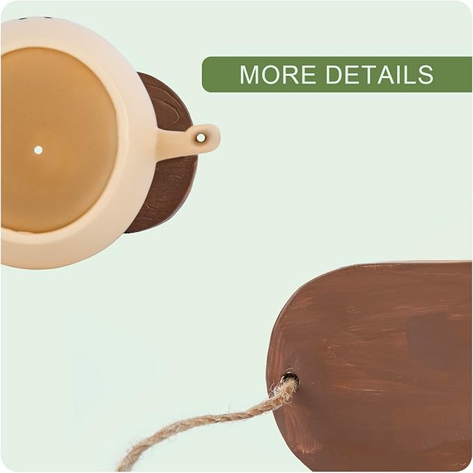 Small Hanging Planter for Indoor Outdoor Plants, Glossy Swing Smiley Face Planter Pot Head, Cute Hanging Flower Pot for String of Pearls Plant Live, Unique Happy Resin Succulent Pot