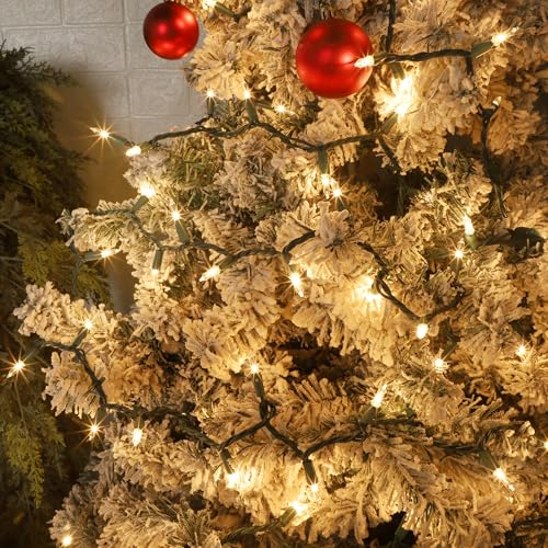 Clear Christmas String Lights, 100 Count, Incandescent Mini Christmas Lights, Connectable Xmas Tree Light for Indoor Outdoor Garland Birthday Holiday Wedding Festival Party - color: Clear Warm White