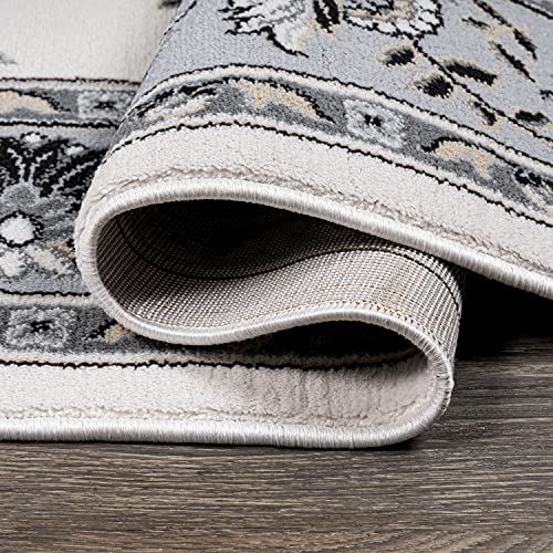 JONATHAN Y Cherie French Cottage Cream/Light Gray Runner Rug, 2x10, Vintage, Bohemian, Easy-Cleaning for Living Room, Bedroom, Kitchen, Pet Friendly, Non-Shedding (MDP505F-210) - color: Cream/Light Gray, size: 2' x 10' (Runner)