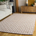 SAFAVIEH Area Rug 4x6 - Natural Fiber Collection - Natural & Grey, Handmade Jute & Wool, Ideal for Living Room, Bedroom, Dining Space (NFB225F) - color: Natural/Grey, size: 4' x 6' (Rectangular)