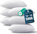Phantoscope Pillow Inserts, Hypoallergenic 100% Virgin Fiber Square Form Microfiber Throw Pillow Inserts, Couch Bed Pillows 45x45 cm, 18x18 Inch (Pack of 6)