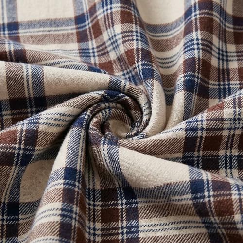 Eddie Bauer - Sherpa Throw Blanket for Couch 50x60 – Ultra Soft Reversible Fleece & Plush Sherpa Blanket, Warm Cozy Plaid Throw Blanket for Sofa, Bed, Living Room, Cabin Decor - color: Edgewood Plaid Khaki