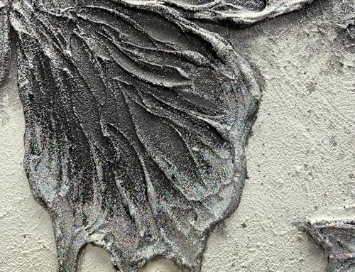Boiee Art,24x36Inch Textured Hand Painted Vintage Butterfly Art Gothic Style Moth Artwork Elegant Abstract Wall Art Oil Painting Wood Inside Framed Ready to Hang - color: Coal black & White, size: 24"L x 36"W