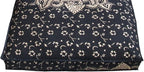 CRAFT KALA Mandala Floor Pillow Cushion Cover Seating Throw Cover Hippie Decorative Bohemian Ottoman Poufs Pom Pillow Cases Boho Indian Cotton Living Room Yoga Home Décor 35" Square, Black Gold Flower