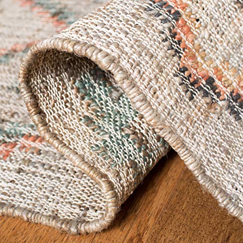 SAFAVIEH Kilim Collection Accent Rug - 2' x 3', Beige & Gold, Handmade Moroccan Boho Jute & Cotton, Ideal for High Traffic Areas in Entryway, Living Room, Bedroom (KLM753G) - color: Beige/Gold, size: 2' x 3' (Rectangular)