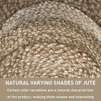 Chardin home Hand Woven Natural Jute Braided Rug – 2x7 Oval | Rustic Boho Farmhouse Style | Solid Natural Fiber Rug for Hallway, Entryway, Kitchen, Bedroom, Dining Room, Study, Office - size: 2' x 7' (Oval)
