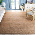 SAFAVIEH Natural Fiber Collection Area Rug - 9' x 12', Natural, Handmade Farmhouse Fringe Jute, Ideal for High Traffic Areas in Living Room, Bedroom (NF731A) - size: 9' x 12' (Rectangular)