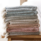 DII Woven Throw Collection 100% Cotton, Basketweave, 50x60, Teal - color: Teal, size: 50x60"