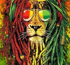 Simsant Rasta Rastafarian Tapestry Lion Head Bob Tapestry Wall Hanging Backdrop for Living Room Bedroom Dorm Psychedelic Decor Tapestry (60"x60") - size: 60"L x 60"W