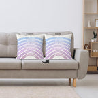 QIYUHOY Rainbow Classroom Throw Pillow Covers, Book Center Calming Corner Playroom Decor Pillow Case, Purple Pillow Cover, I Am Kind Smart Brave Confidence 18x18 Inch Pillowcase（Royal Purple）