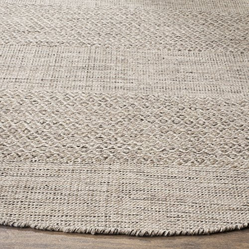 SAFAVIEH Montauk Collection Runner Rug - 2'3" x 8', Ivory & Steel Grey, Handmade Flat Weave Boho Farmhouse Cotton Tassel Fringe, Ideal for High Traffic Areas in Living Room, Bedroom (MTK330M) - color: Ivory/Steel Grey, size: 2'3" x 8' (Runner)