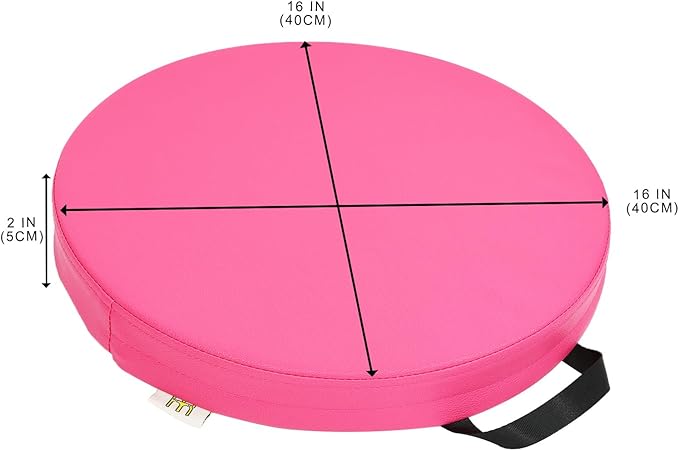 6 Pcs Flexible Floor Cushion for Classroom, Floor Cushions Easy to Clean and Carry,16''x16''x2'' Soft Cushion for Learning Sitting Daycare School Chair Yoga and Meditation (PU Leather)