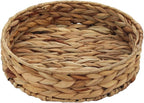 Fruit Tray Weaving by Grass, Round Bins for Vegetable, Arts and Crafts. (Small)