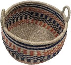 Ashland Multicolor Round Seagrass Basket, Spring Home Decor
