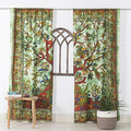 Popular Handicrafts Indian Hippie Bohemian Beautiful Tree of Life Tie Dye Mandala Curtain Panels Green - color: Green, size: 38"W x 83"L (Pack of 2)