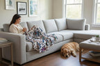 Serafina Home Throw Blanket: Velvelty Soft, Durable Fleece Accent for Bed or Couch (Multicolored Boho, 50 x 70 inches)