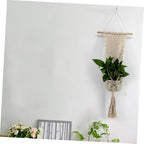 BESPORTBLE Hanging Cotton Flower Holder with Bohemian Tapestry Design Durable Macrame Succulent Pot for Indoor and Outdoor Use for Home and Office Decoration