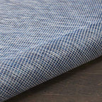 Nourison Home Positano Navy Blue 2'2" x 12' Area Rug - Easy Clean, Non Shedding, Bed Room, Living Room, Dining Room, Kitchen (12' Runner) - color: Navy Blue, size: 2'2" x 12' (Runner)