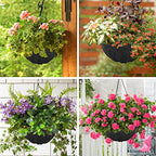 Riare 4 Pack 14 Inch Round Fabric Planter Basket Liner- Hanging Basket Liners Replacement Coco Fiber Liner Alternative for Hanging Basket Flowers (Prevent Birds from Nesting) - size: 14inch