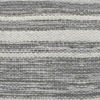 SIMPLIHOME Carina Contemporary Square Woven Pouf in Black Melange, White Wool for the Living Room, Bedroom and Kids Room - color: Black Melange, White, style: Wool Pouf