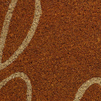 DII Hello Coir Fiber Doormat Non-Slip Durable Outdoor/Indoor, Pet Friendly, 18x30, Pumpkin Spice - color: Pumpkin Spice