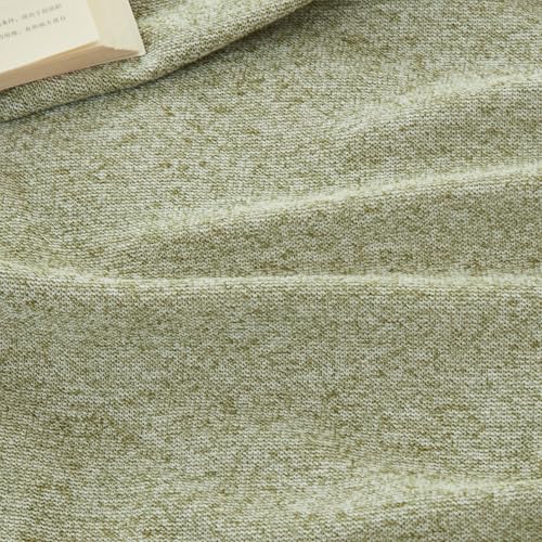 COOVA Lightweight Knit Throw Blanket for Couch, Decorative Blanket, Soft and Cozy Throw for Sofa, Bed or Chair, Living Room (Light Green, 50×60 inches) - color: Light Green, size: 50"x60"