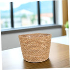 SUPVOX Boho Style Rattan Plant Pot Woven Basket for Indoor Plants Decorative Flower Container Indoor Liner