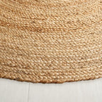 SAFAVIEH Natural Fiber Collection Area Rug - 2'6" x 4' Oval, Natural Brown, Handmade Jute, Braided Border Design (NF801N) - color: Natural, size: 2'6" x 4' (Oval)