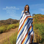 Benevolence LA Authentic Handwoven Mexican Blanket - Yoga & Outdoor, Saddle, Beach, Picnic & Car Blanket - 75 x 52 - Blanco - color: Blanco