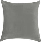 NiNi ALL Decorative Throw Pillow Covers Velvet 16x16 Inch Pack of 2 Grey Cushion Covers Soft for Couch Sofa Bedroom Living Room Outdoor