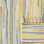 SAFAVIEH Rag Rug Collection Accent Rug - 4' x 6', Gold & Multi, Handmade Boho Stripe Cotton, Ideal for High Traffic Areas in Entryway, Living Room, Bedroom (RAR129N) - color: Gold/Multi, size: 4' x 6' (Rectangular)