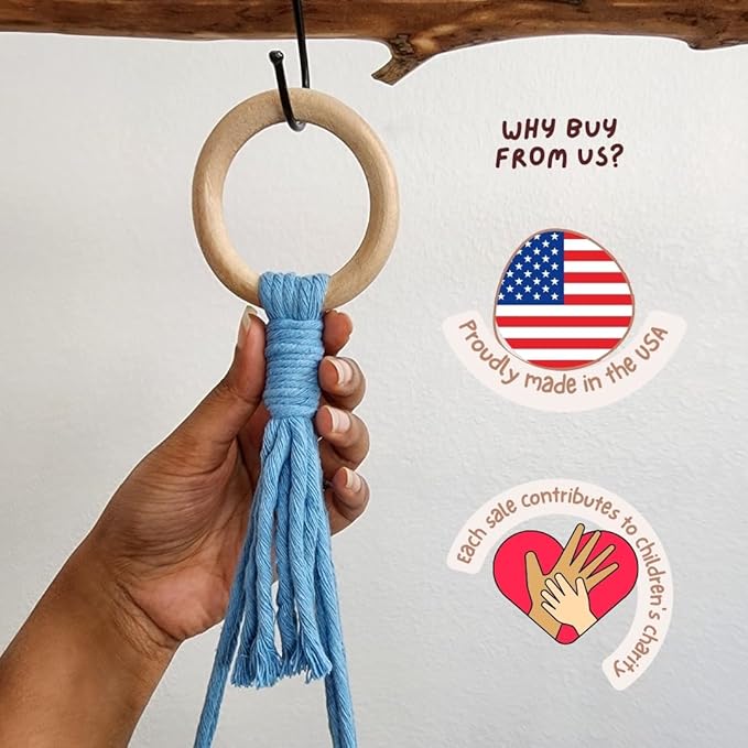 Set of 3 Macrame plant hanger for pots 4-10” live plants indoor and outdoor decor hanging plant holder Boho décor Plant stand Indoor plant shelf for Hanging planter for plant pots (Cloudy Day)