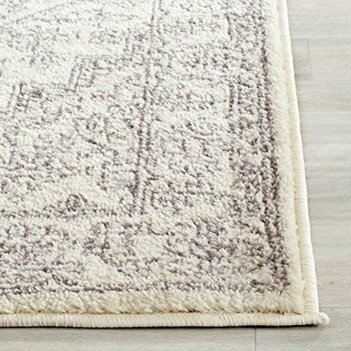 SAFAVIEH Adirondack Collection Runner Rug - 2'6" x 8', Ivory & Silver, Oriental Medallion Design, Non-Shedding & Easy to Clean, Ideal for Ideal for Hallway, Foyer, Kitchen, Entryway, Bedroom (ADR108B) - color: Ivory/Silver, size: 2'6" x 8' (Runner)