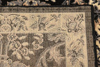 Unique Loom Sialk Hill Collection Area Rug - Washington (2' 2" x 8' 2" Runner Black/Gray) - color: Black/Gray, size: 2'2" x 8'2" (Runner)
