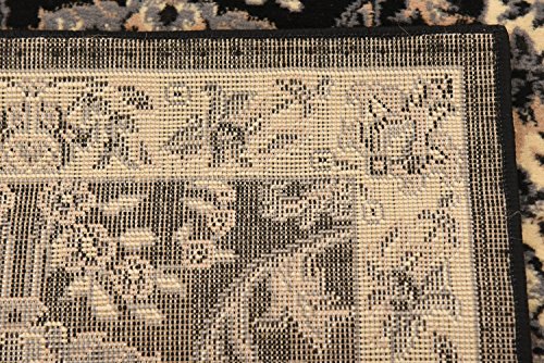 Unique Loom Sialk Hill Collection Area Rug - Washington (2' 2" x 8' 2" Runner Black/Gray) - color: Black/Gray, size: 2'2" x 8'2" (Runner)