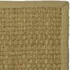 Safavieh Area Rug 6x8 - Natural Fiber Collection - Natural & Beige, Seagrass, Basketweave Pattern with Border (NF114A)