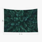 EMMTEEY Forest Nature Tapestry - Pine Tree Evergreen Fir Forest Wall Hanging 60X40 Small Wall Tapestry Christmas Tree Backdrop Dorm Decor