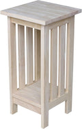 International Concepts Mission Plant Stand, 24-Inch High, Solid Parawood, Unfinished