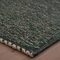 Green Jute & Cotton Braided Rug Runner 2' x 6' – Reversible Soft Hallway, Kitchen, Entryway Rug