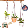 Set of 3 Macrame plant hanger for pots 4-10” live plants indoor and outdoor decor hanging plant holder Boho décor Plant stand Indoor plant shelf for Hanging planter for plant pots (Enchanted Garden)