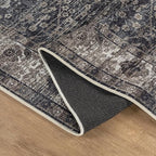 Bloom Rugs Washable Non-Slip 5' x 7' Rug - Black/Brown Traditional Area Rug for Living Room, Bedroom, Dining Room, and Kitchen - Exact Size: 5' x 7' - color: Black / Brown, size: 5' x 7' (Rectangular)