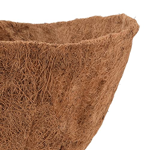 Arcadia Garden Products Extra Durable CB52 18-inch Coco Liner for Half Round Circle Wall Mounted Planters, Natural Coconut Fiber Replacement Liner for Garden Outdoor Flower Pots - size: 18-Inch, style: Wall Manger