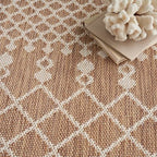 Nourison Home Positano Jute 9' x 12' Area Rug - Easy Clean, Non Shedding, Bed Room, Living Room, Dining Room, Kitchen (9' x 12') - color: Jute, size: 9' x 12' (Rectangular)