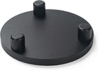 Wood Riser for Decor, 2 Pack Wood Pedestal Stand for Display, Round Wooden Tray for Kitchen Counter, Wooden Pedestal Stand for Plant Pot Indoor (Round - Black)
